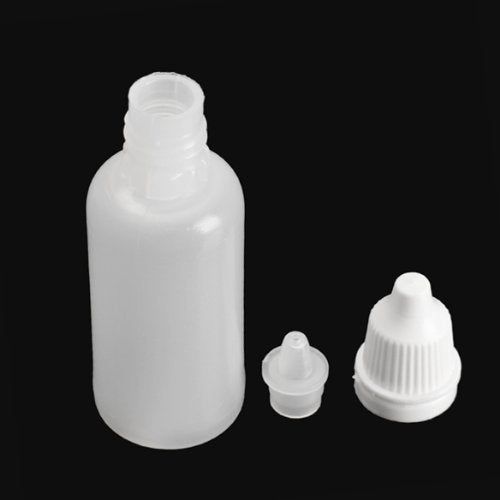 واو لايف زجاجات قطارة Wowlife Clear 5 مل/10 مل/8 مل/15 مل/20 مل/30 مل/50 مل من البلاستيك الأبيض 50 قطعة قطارة سائلة للعين مع أغطية (15 مل) - Image 5