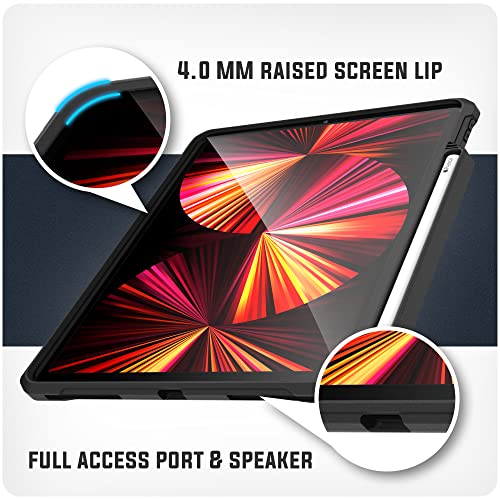 Encased FalconArmor for iPad PRO 11 Inch Case Ultra Protective Cover with Charging Pencil Slot Black 202020212022 2nd 3rd Gen - Image 3