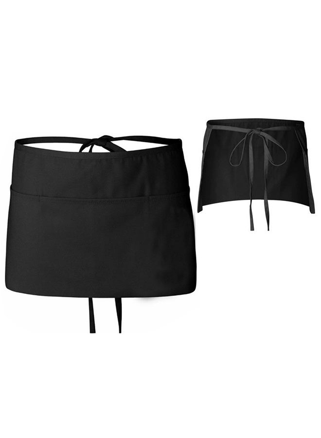 Short Half Chef Waiter Apron with Multiple Pockets - Image 2