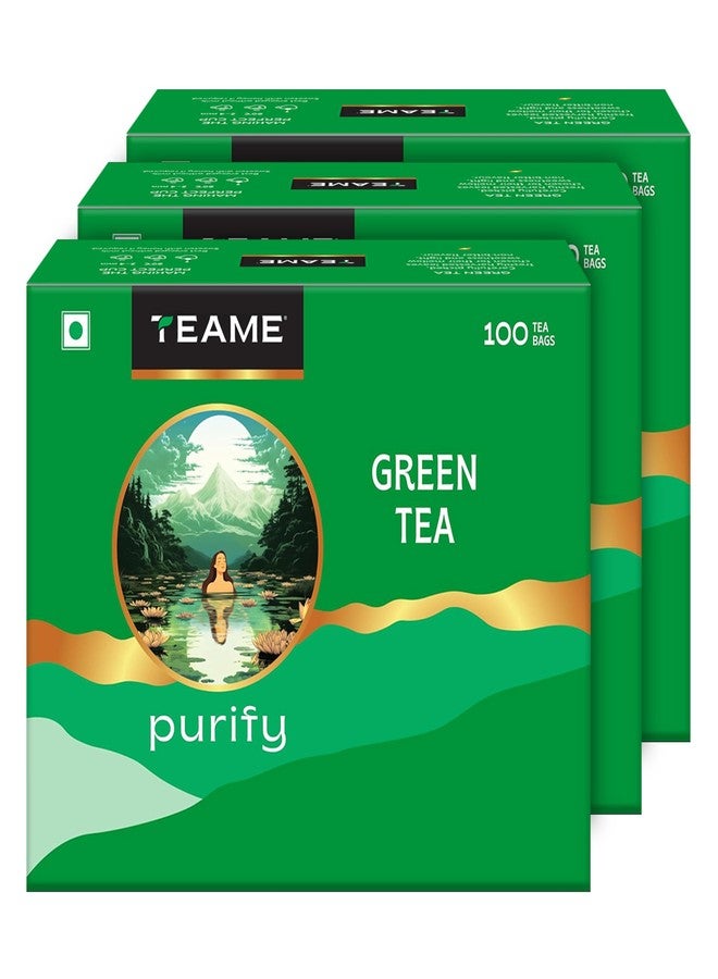 TE-A-ME Green Tea - Pack of 3 (100 x 3) | 100% Green Tea - Image 1