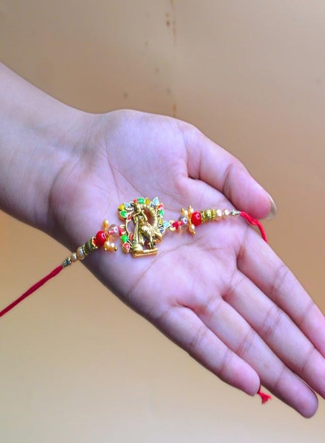 santarms Rakhi 2024: احتضن تقاليد راكشاباندان مع تصميمات كريشنا راخي الفريدة من نوعها، عبوة من قطعتين - Image 4