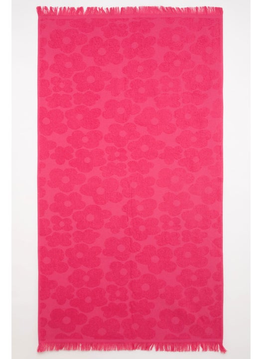 Girl Patterned Cotton Beach Towel