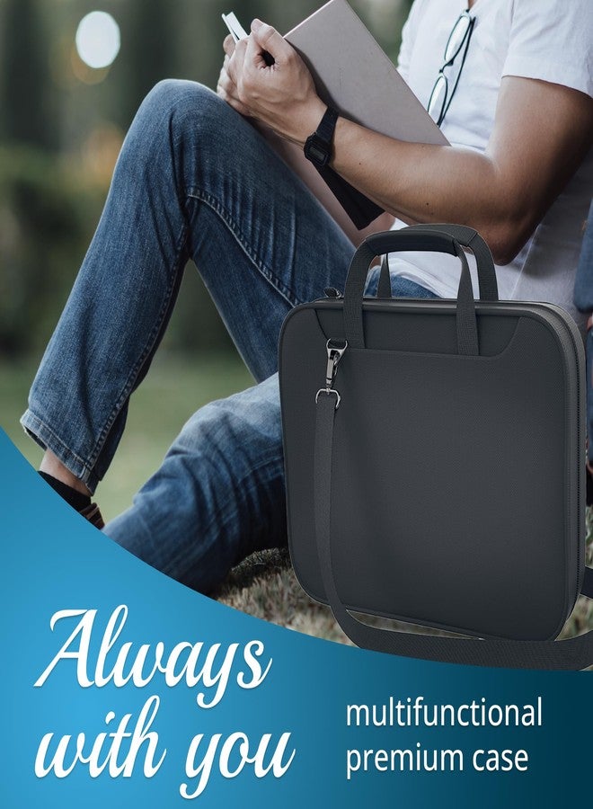 DEHITE Bible Cover Case for Women and Men - Grey Bible Carrying Bag Extra Large Size - | Fit Book 11.2 x 8.4 x 1.8 IN | Pen Slots | Zippered Pocket | Shoulder Strap | Premium Fabric - Image 4