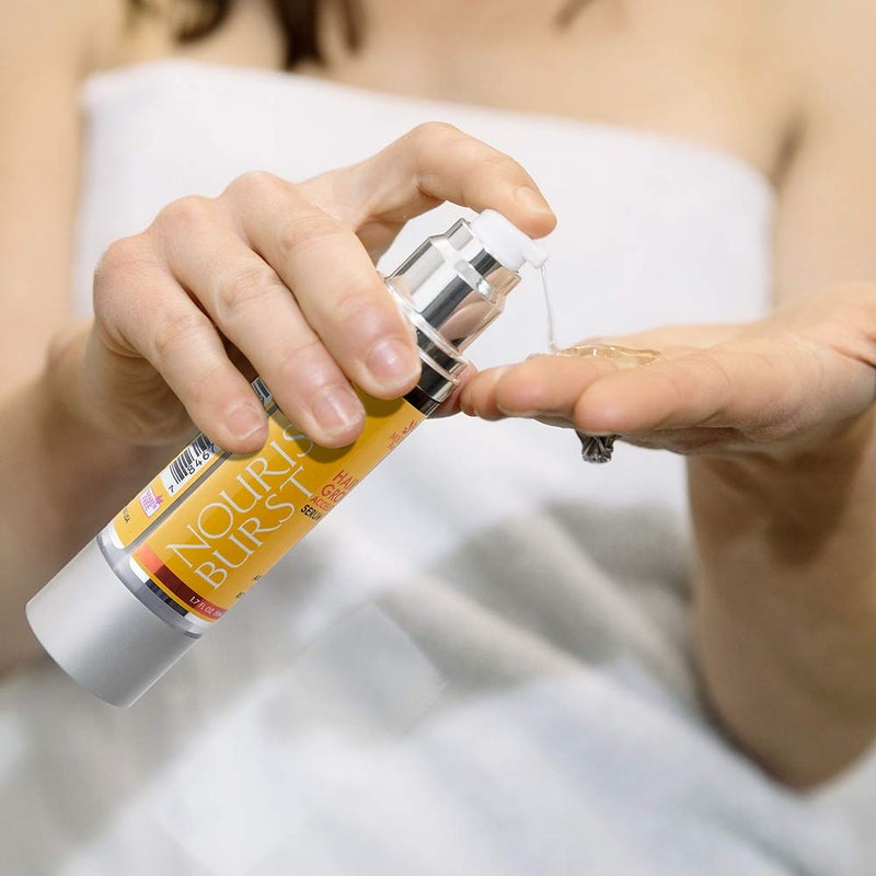 Nourish Beaute سيروم علاج إعادة نمو الشعر من نورش بيوتي لتساقط الشعر، الحجم والسمك مع الكافيين للرجال والنساء، 1.7 أونصة - Image 3
