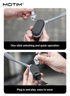 Motim Magnetic Neck Mount for Phones, Neck Cell Phone Holder, Hanging on Neck POV/Vlog Selfie Mount Hand Free, Necklace Phone Strap Mount Holder, Video Recording for iPhone 16/15/14/13/12 and Android Phones  - Image 5