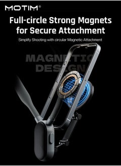 Motim Magnetic Neck Mount for Phones, Neck Cell Phone Holder, Hanging on Neck POV/Vlog Selfie Mount Hand Free, Necklace Phone Strap Mount Holder, Video Recording for iPhone 16/15/14/13/12 and Android Phones  - Image 2