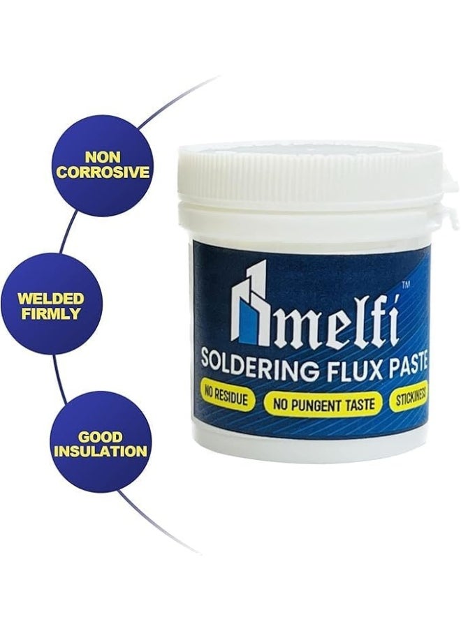 melfi Melfi Electronic Grade Soldering Paste 50g - Low Smoke Emission Solder Paste Flux for Solder Iron & Work Station Solder Grease Rosin Paste Flux  - Image 2