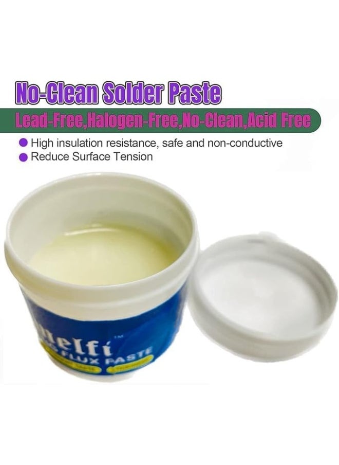melfi Melfi Electronic Grade Soldering Paste 50g - Low Smoke Emission Solder Paste Flux for Solder Iron & Work Station Solder Grease Rosin Paste Flux  - Image 3