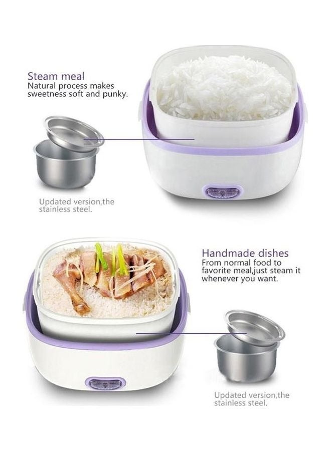 Self Cooking Electric Lunch Box Multi-Function Portable Food Warmer for On-The-Go Stainless Steel Food Warmer Lunchbox Containers Self Heating Bento Box for Home Office  - Image 2