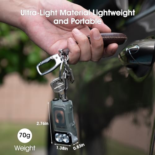 WUBEN X3 Mini Rechargeable Flashlight with Charging Base 180 Degree EDC Keychain Flashlight Twist Ip65 Waterproof Magnet Pocket Flashlights 10 Mode Type-C Lanyard for Camping, Outdoor,Inspection, Gift - Image 5