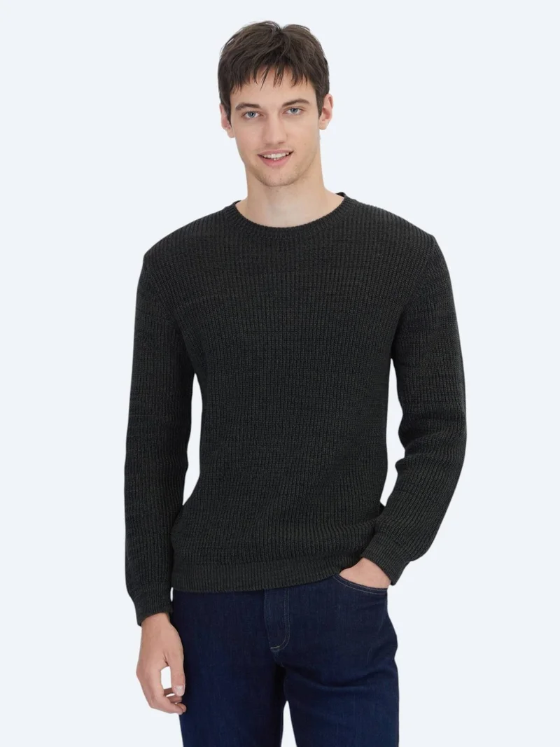 Kip Black Knitwear Sweatshirt
