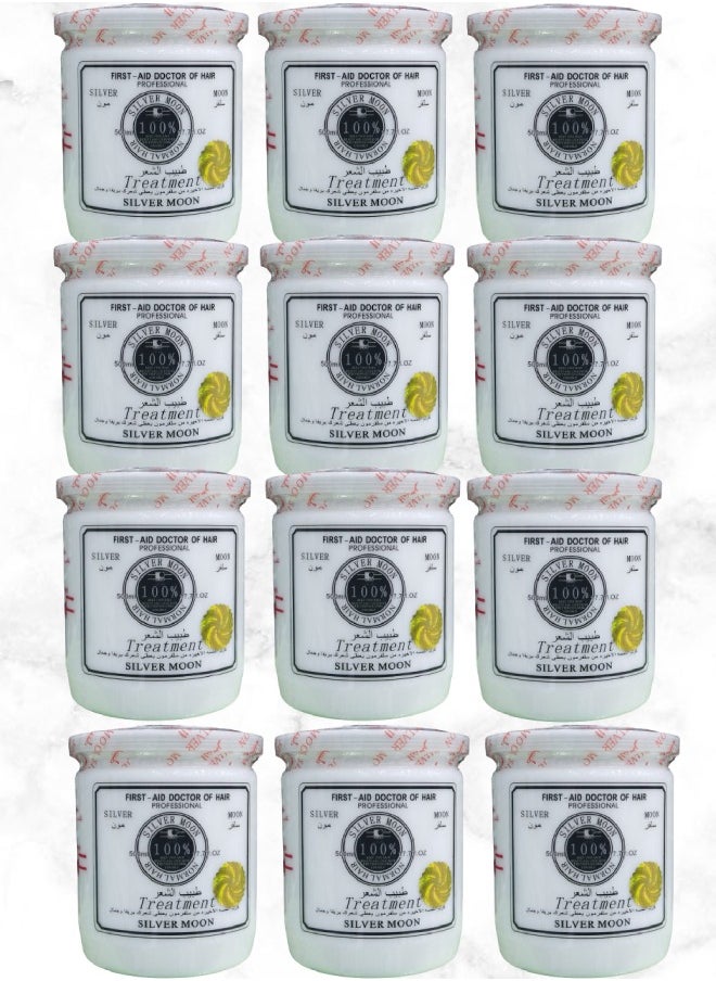 Silver Moon 12 Pieces First Aid Doctor Of Hair Professional Treatment 500ml  - Image 1