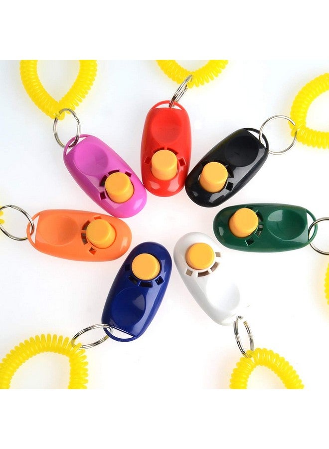 Coolrunner 7pcs 7 Color Universal Animal Pet Dog Training Clicker with Wrist Bands Strap, Assorted Color Dog Clickers for Pet Dog Training & Obedience Aid - Image 5