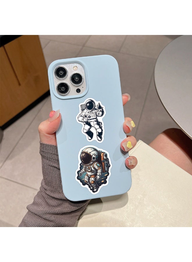 55 Pcs Cartoon Astronaut Stickers for Kids Cool Space Water Bottle Laptop Decals Teens Adults Astronaut Lovers Waterproof Vinyl Sticker Phone Case Luggage Skateboard Scrapbook - Image 5