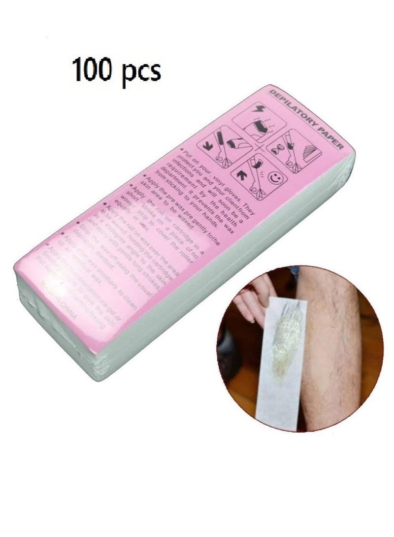 Generic 100-Piece Hair Removal Wax Strip Set Depilatory Paper - Image 1