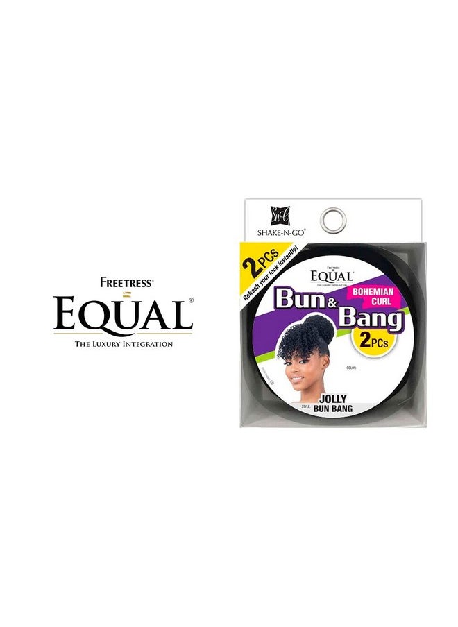 FreeTress Equal - Synthetic Bun And Bang Jolly Bun Bang (P1B/530) - Image 1