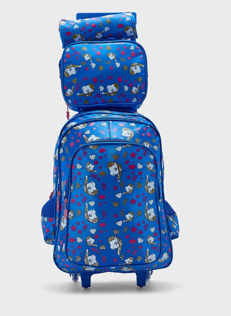 Austin Reed Kids Printed Trolley Backpack