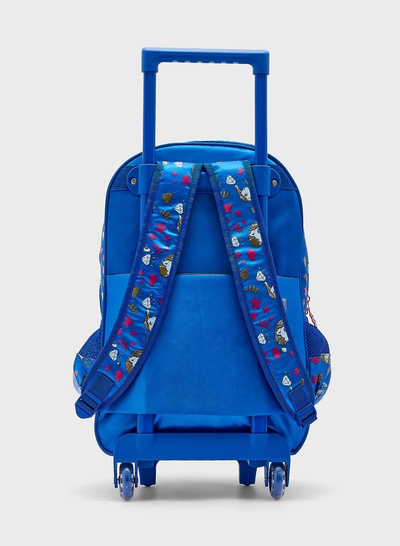 Austin Reed Kids Printed Trolley Backpack