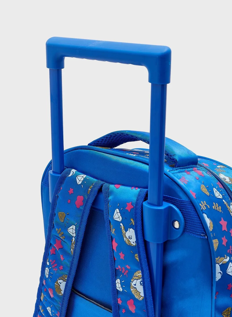 Austin Reed Kids Printed Trolley Backpack