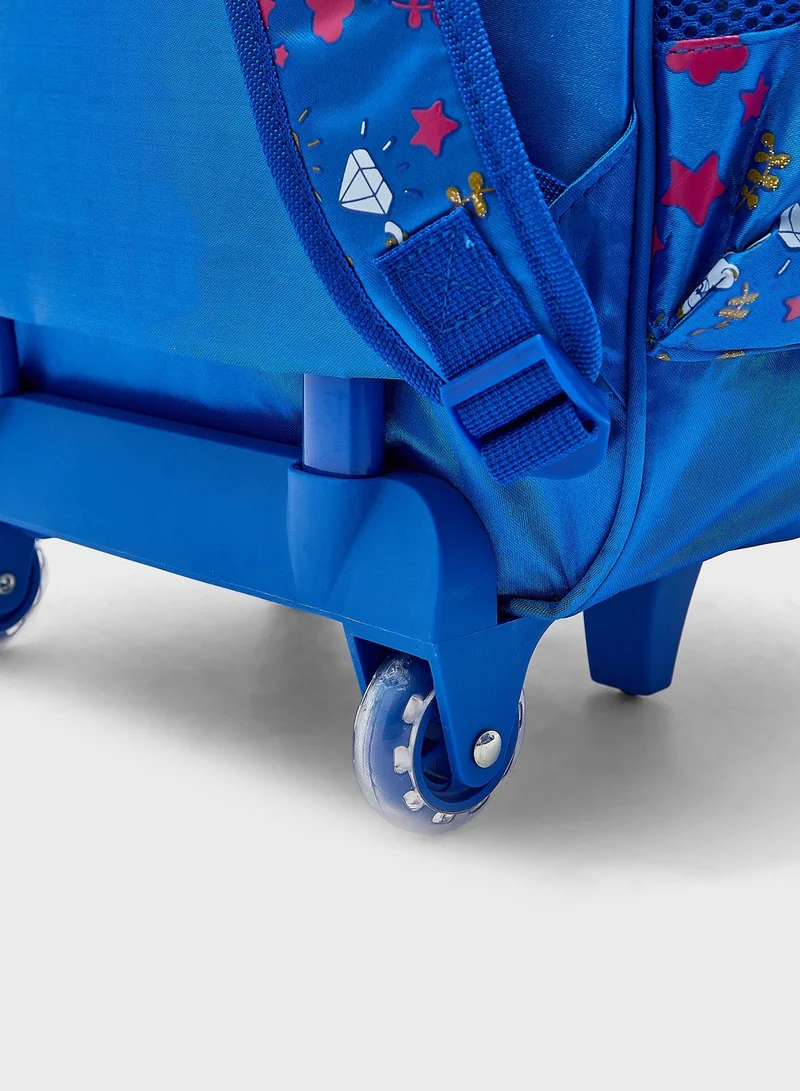 Austin Reed Kids Printed Trolley Backpack