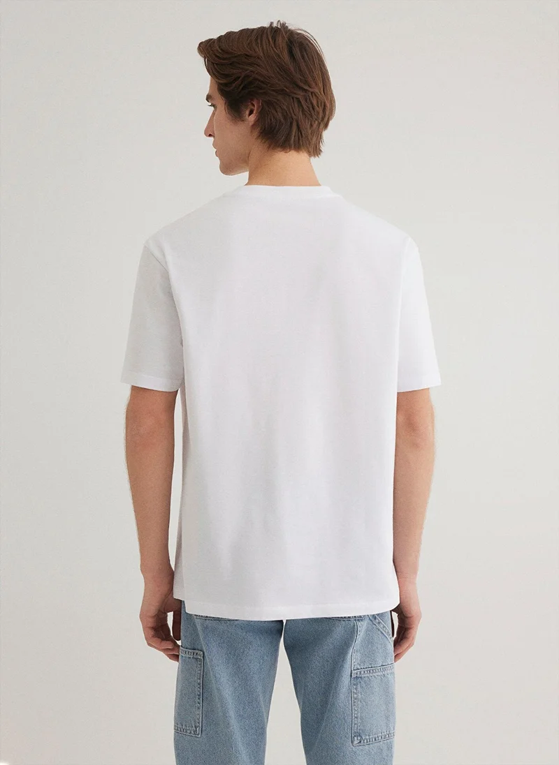 مافي Mavi Logo Printed White T-Shirt