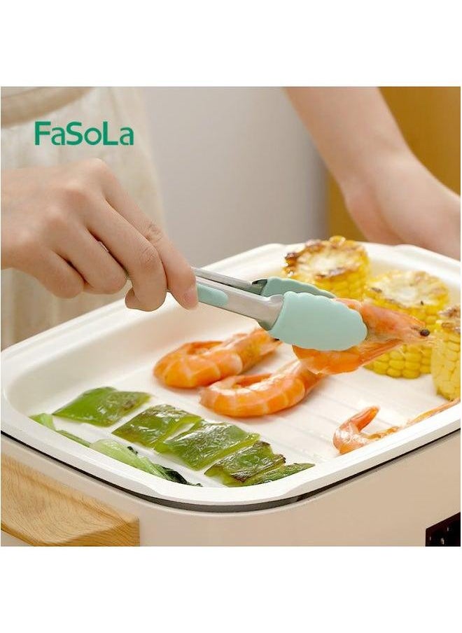 Generic - FaSoLa Silicone Oil Brush Household High Temperature Resistant Barbecue Kitchen Fried Pancake Small Scraper Baking Clip Supplementary Food-Specifications:Baking Three-piece Set (scraper Egg Beater) - Image 1