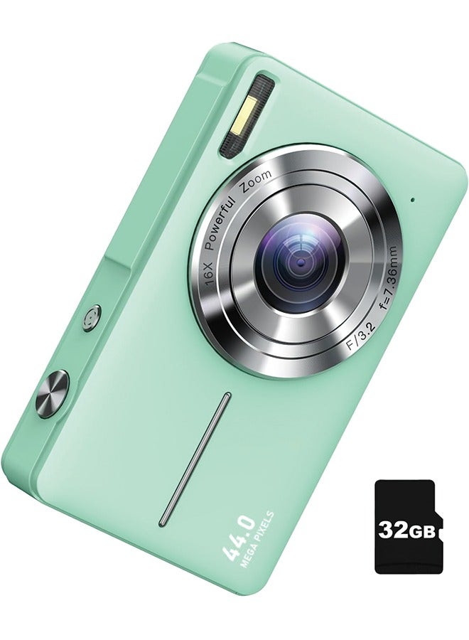 Digital Camera, FHD 1080P Camera, Digital Point and Shoot Camera with 16X Zoom Anti Shake, Compact Small Camera for Boys Girls Kids - Image 1