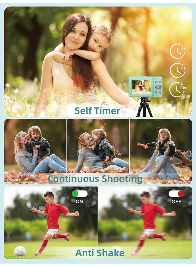 Digital Camera, FHD 1080P Camera, Digital Point and Shoot Camera with 16X Zoom Anti Shake, Compact Small Camera for Boys Girls Kids - Image 4