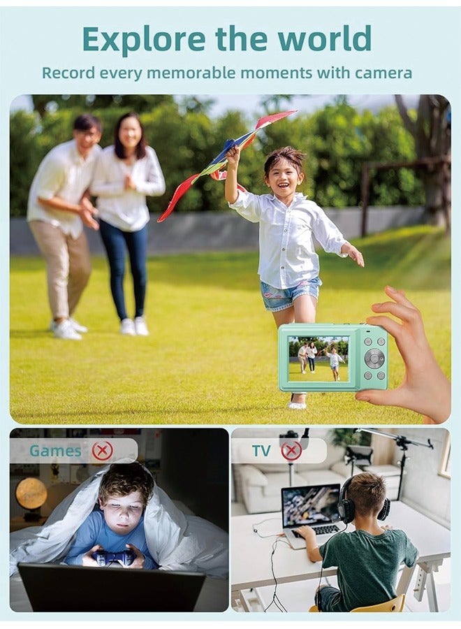 Digital Camera, FHD 1080P Camera, Digital Point and Shoot Camera with 16X Zoom Anti Shake, Compact Small Camera for Boys Girls Kids - Image 5