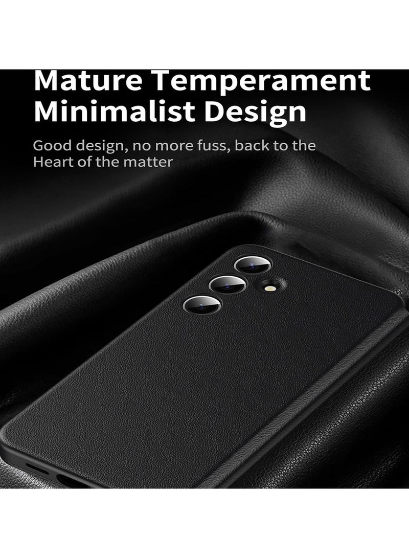 عام حافظة فلاب لجهاز Galaxy S25 Ultra 2025 - غطاء ذكي بنافذة مقاوم للصدمات من الجلد مع فتحة لبطاقات - Image 3