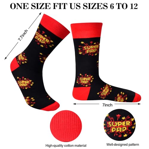 Lapogy Fathers Day Dad Gifts from Daughter Son Kids Wife,Birthday Gifts for Dad,Funny Socks Christmas Gifts,Stocking Stuffers - Image 2