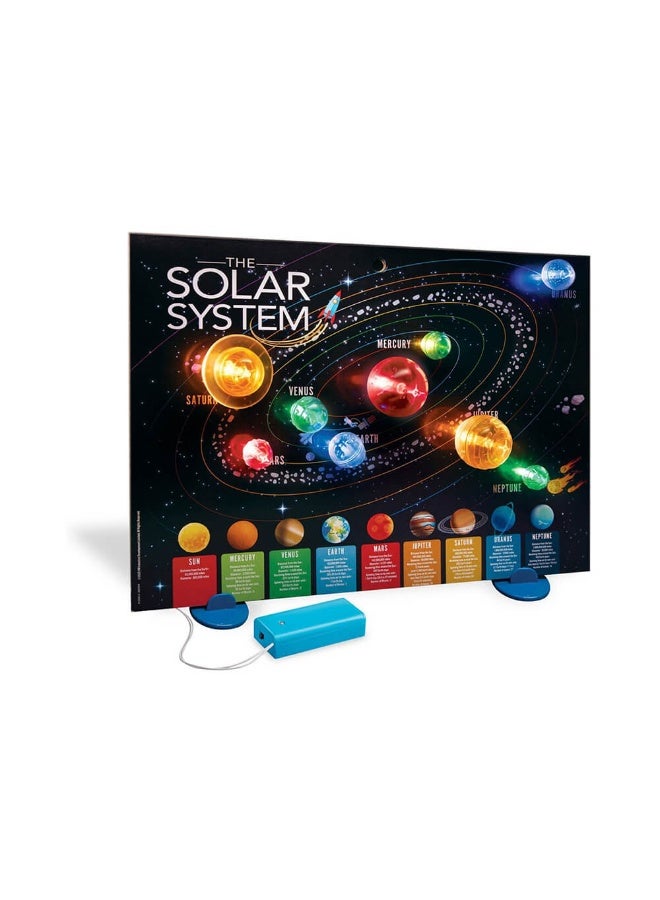 4m 4M KidzLabs 3D Solar System Light Up Poster Board - Image 3