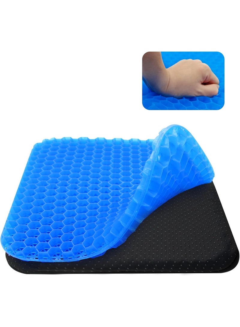 وسادة مقعد الجل المريحة جداً - عملية وسهلة الاستخدام - مثالية لتخفيف آلام الجلوس الطويل في المكتب والسيارة - Image 1