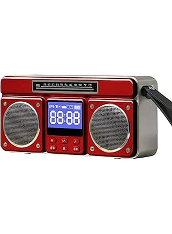 راديو FM صغير محمول قابل لإعادة الشحن مع USB لاسلكي وبطاقة TF وصوت HiFi للاستخدام في الهواء الطلق والحمام - Image 1