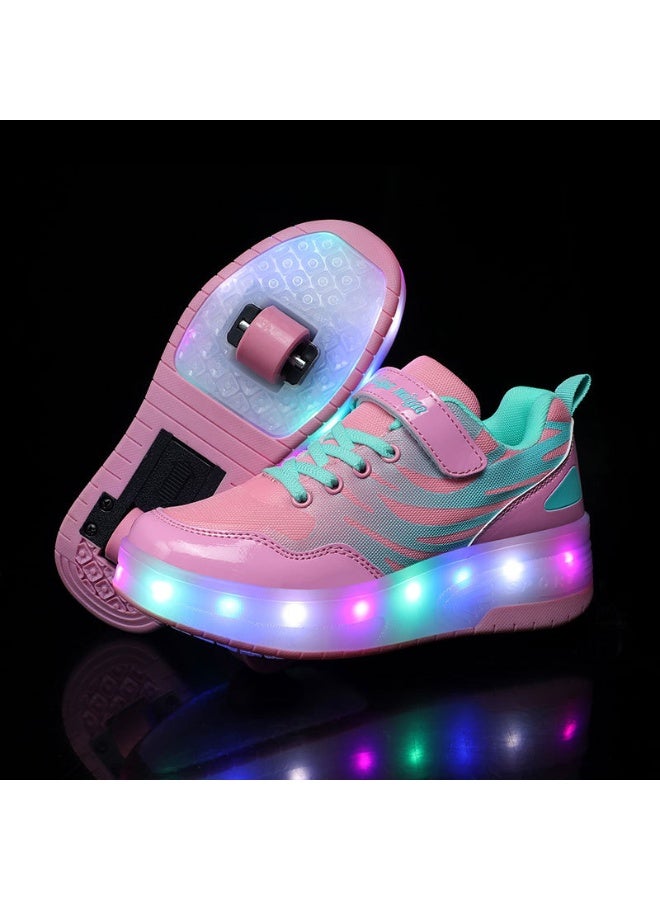 Children's Roller Shoes - Dual-Wheel Flying Sneakers