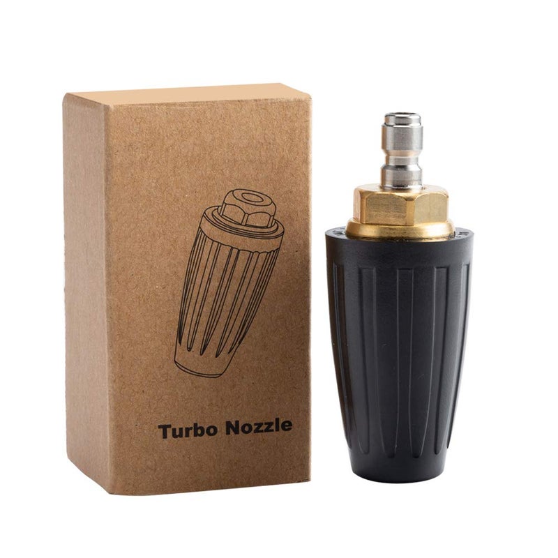 AURORA CAR Pressure Washer Tips Turbo Nozzle Pressure Washer 4000 PSI Max Rotating Pressure Washer Nozzle with 1/4'' Quick Connect for Cleaning Brick, Concrete, and Vinyl Surfaces，4.0 GPM 4.0 Orifice. - Image 1