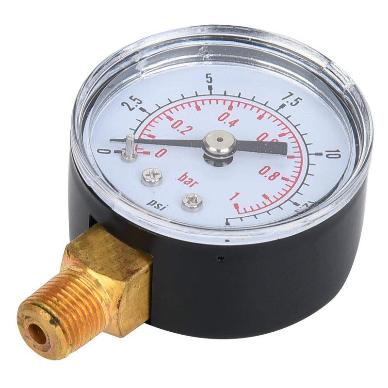 Mechanical Pressure Gauge 0-15psi 0-1bar 1/8 Inch BSPT Air Water Oil Monitor - Image 3