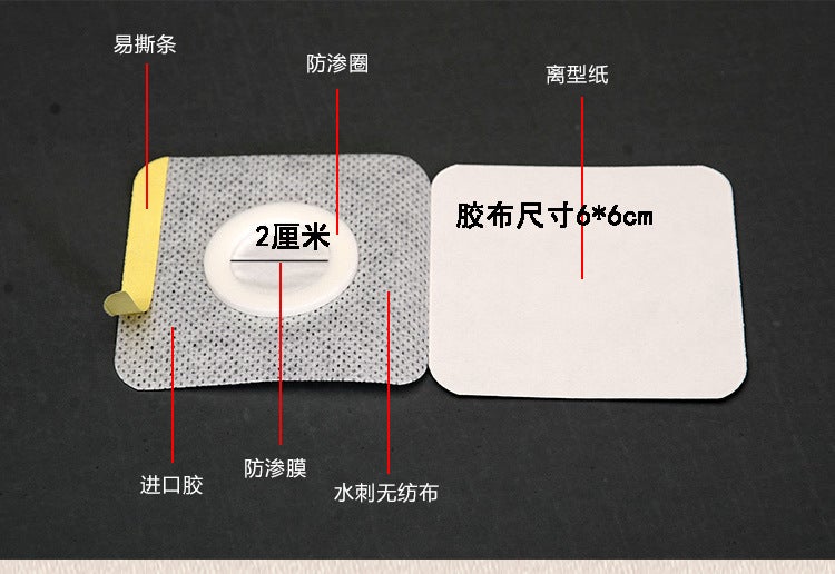 Generic Kang Waterproof PU Fabric Acupoint Patches Spray cloth 6*6cm circle inner diameter 2 