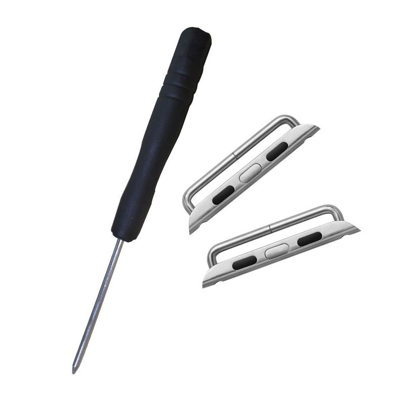 eWINNER Stainless Steel Strap Adapters with Axle Connectors Tools Compatible with Apple Watch Ultra/Series 8/7/6/5/4/3/2/1 SE, Sizes 38–49mm - Image 2