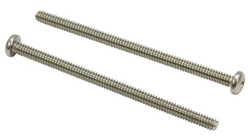 Bolt Dropper No. 10-24 x 3" Stainless Pan Head Phillips Machine Screw, (25 pc), 18-8 (304) Stainless Steel Machine Screws, UNC Full Thread, Plain Finish by - Image 1