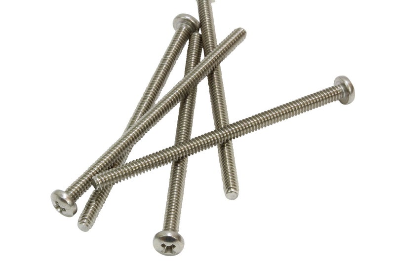 Bolt Dropper No. 10-24 x 3" Stainless Pan Head Phillips Machine Screw, (25 pc), 18-8 (304) Stainless Steel Machine Screws, UNC Full Thread, Plain Finish by - Image 5