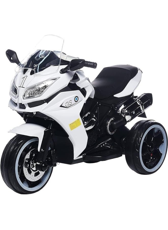 البدر دراجة نارية كهربائية للاطفال من البدر، يمكن الركوب عليها للاولاد والبنات، سيارات العاب مزدوجة قابلة لاعادة الشحن، بطارية 12 فولت ومحركين، مناسبة لعمر 2-8 سنوات، من البدر - Image 1