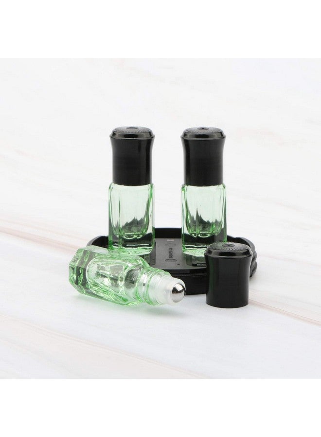 NewZoll Essential Oil Roller Bottles 8Pcs 3Ml Rollon Bottles With Opener Funnel Mini Glass Massage Roller Bottles Roll On Vials For Perfume Lip Balms Aromatherapy Light Green  - Image 4