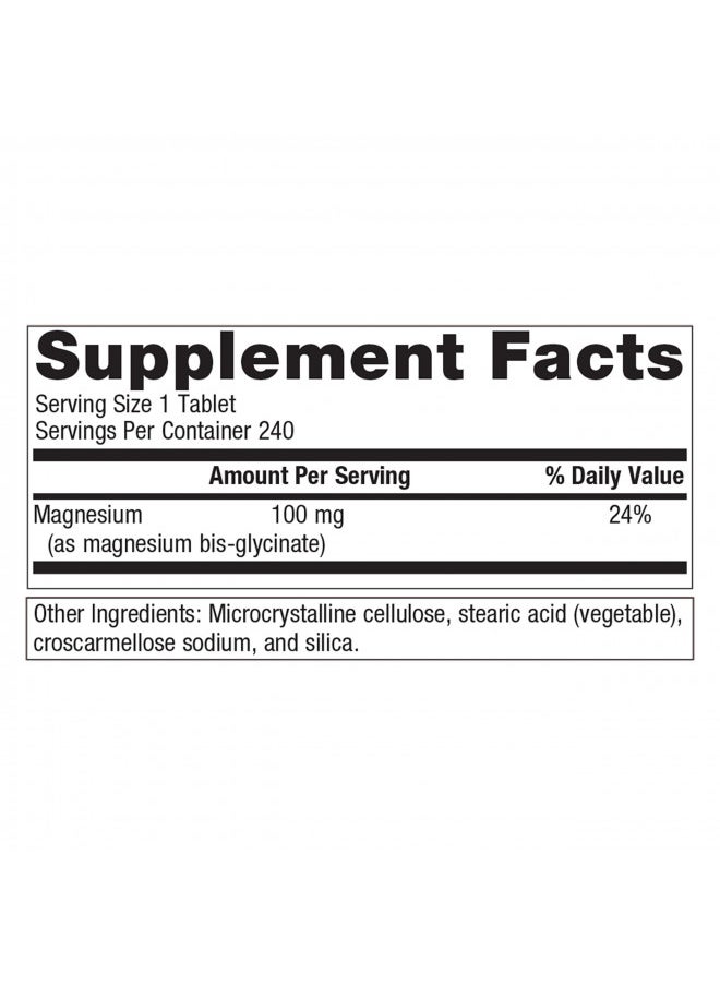 Metagenics Metagenics Mag Glycinate - Highly Absorbable Magnesium Glycinate 100mg Supplement for Muscle Relaxation Support and Nervous System Health - 240 Count  - Image 3