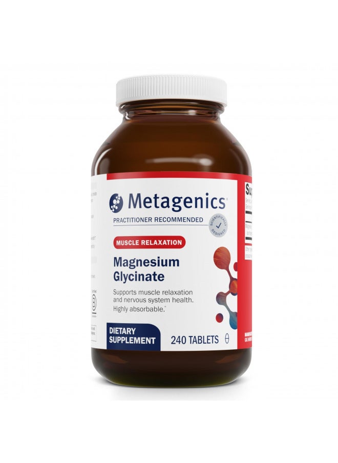 Metagenics Metagenics Mag Glycinate - Highly Absorbable Magnesium Glycinate 100mg Supplement for Muscle Relaxation Support and Nervous System Health - 240 Count  - Image 2