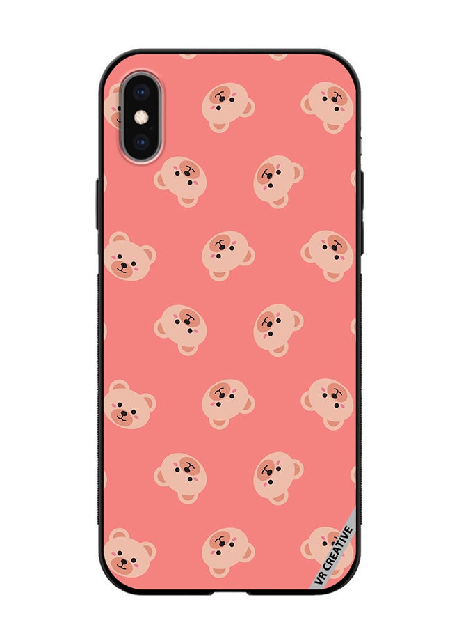 VR CREATIVE Protective Case Cover For Apple iPhone XS Max Cute Flat Bears Design Multicolour - Image 1