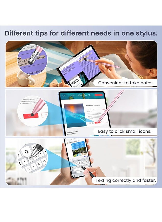 Muyixin 3 in 1 Stylus Pens for Touch Screens, High Sensitivity Capacitive Stylus Pencil for Apple iPad iPhone Tablets Samsung Galaxy All Universal Touchscreen Devices  - Image 4