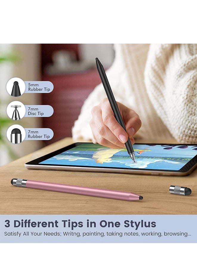 Muyixin 3 in 1 Stylus Pens for Touch Screens, High Sensitivity Capacitive Stylus Pencil for Apple iPad iPhone Tablets Samsung Galaxy All Universal Touchscreen Devices  - Image 3