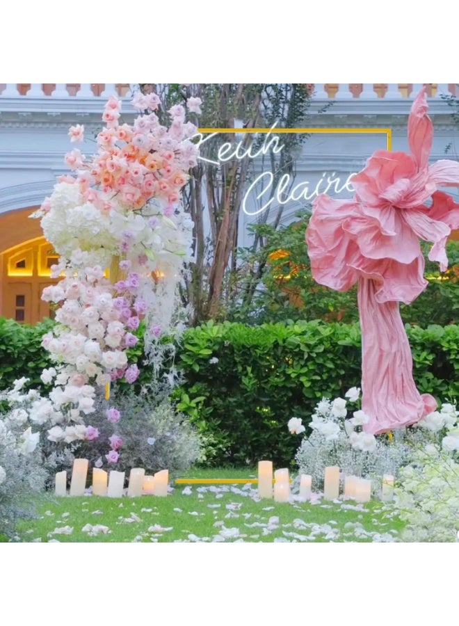 رات سو مجموعة قوس البالون، ديكور قوس معدني، حامل خلفية قوس الزفاف، إطار قوس داخلي خارجي، حامل ديكور حفلات ذهبي لاستقبال المواليد وأعياد الميلاد والذكرى السنوية والزفاف والتخرج، مقاس 2م × 2م باللون الذهبي - Image 5