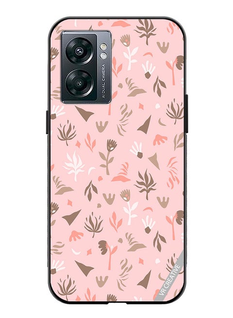 Protective Case Cover For OnePlus Nord N300 Flower Seamless Pattern In Beautiful Abstract Style Design Multicolour